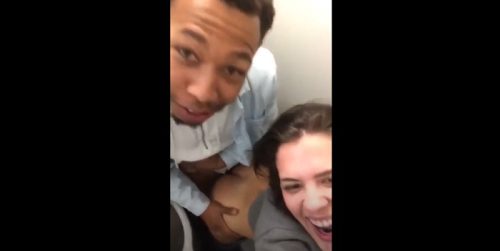 Couple Having Toilet Sex On Airplane