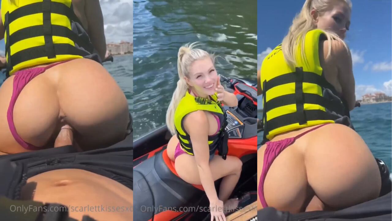 ScarlettKissesXO – Jet Skiing Sextape Video Leaked