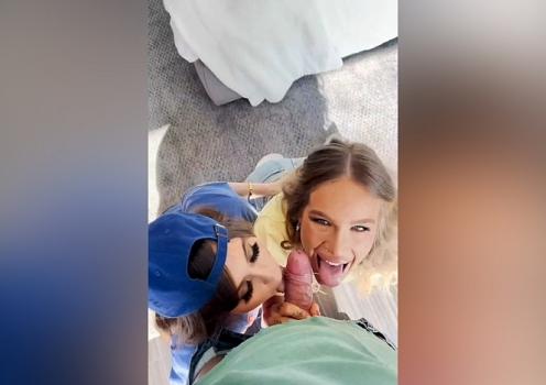 Riley Reid & Sky Bri – Tinder Fuck A Fan Threesome Video Leaked