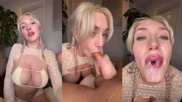 LinzyRay Sucks And Strokes A Cock Video Leaked