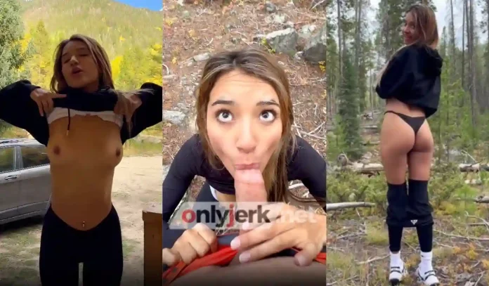Veronica Diaz Went Hiking And Gave A Blowjob In The Woods Video Leaked