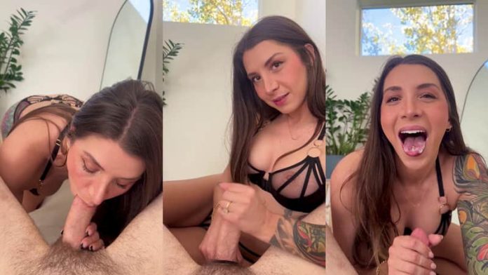 Mathema Kitten Swallows Cum After Blowjob Video Leaked