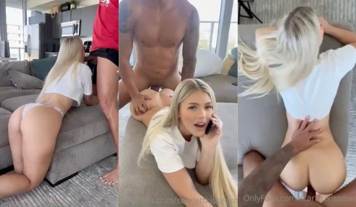 Scarlett Kisses – Getting Fucked While On The Phone Video Leaked