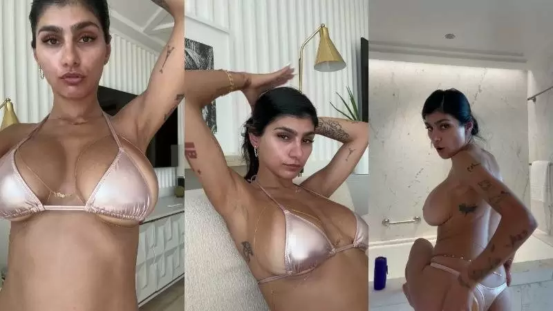 Mia Khalifa – Smoking Pot And Naked Shower Video Leaked